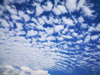 Low angle view of clouds in sky