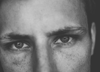 Close-up portrait of young man