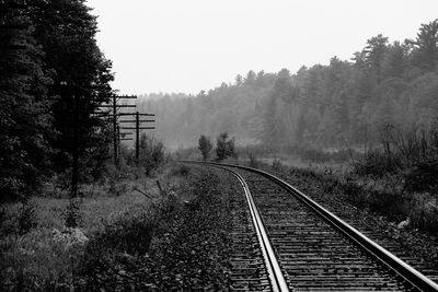 Railroad track on railroad track