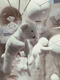 Close-up of stuffed toy hanging