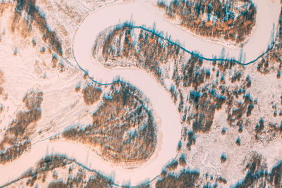 Full frame shot of snow covered field