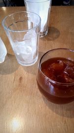 Close-up of drink on table