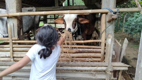 Full length of woman in traditional clothing