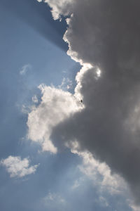 Low angle view of clouds in sky