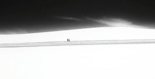 Scenic view of snow covered landscape