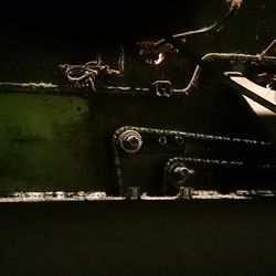 Close-up of lamp post