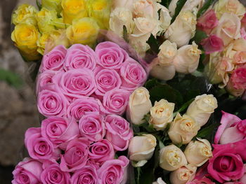 Close-up of rose bouquet