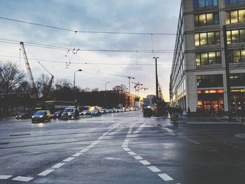 View of city street