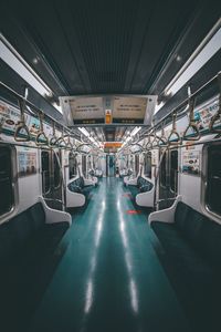 Interior of train