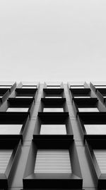 Low angle view of building against clear sky