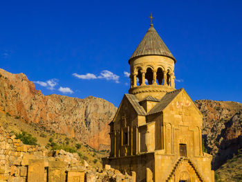 Low angle view of church against sky