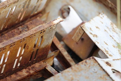 Full frame shot of rusty metal