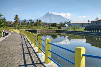 View of bridge over river