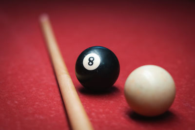 Close-up of ball on table