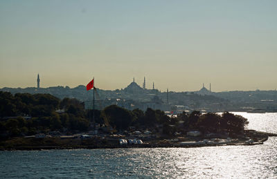 View of buildings at waterfront