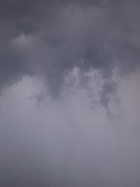 Low angle view of cloudy sky