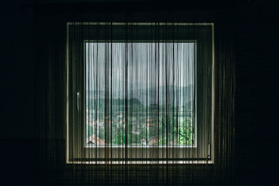 Curtain by window