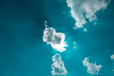 Low angle view of clouds in sky