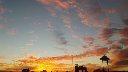 Low angle view of sky at night