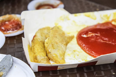 Close-up of food in plate