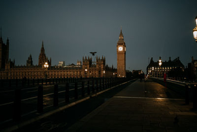 View of big ben historic landmark in london 