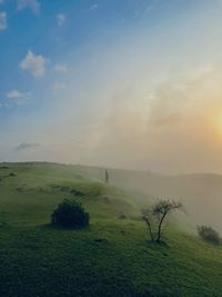 Scenic view of landscape against sky