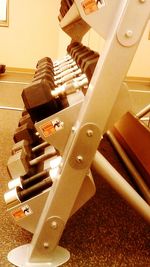 Close-up of machine against wall