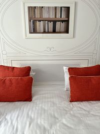 Eye level view of boutique hotel room 