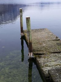 Reflection on lake against sky