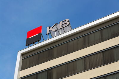 Low angle view of building against clear sky