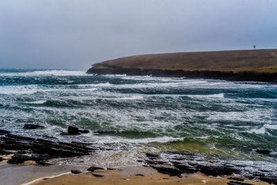 Scenic view of sea against sky