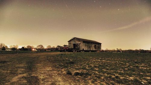 Built structure at night