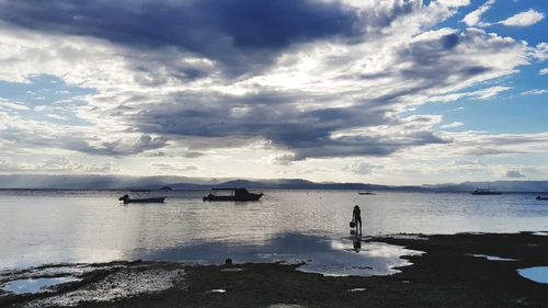 Scenic view of sea against sky