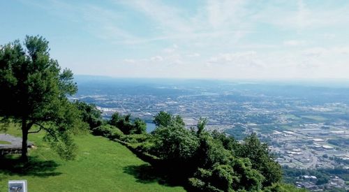 Scenic view of river against sky