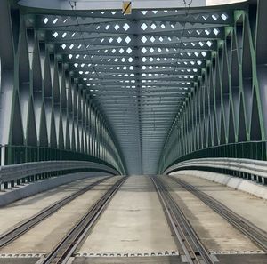 Empty railway bridge