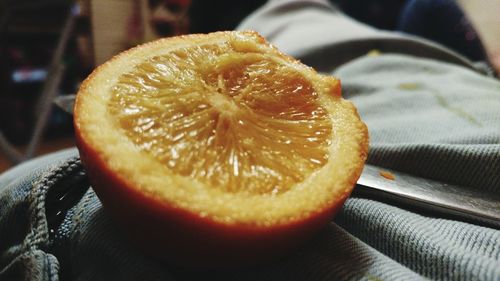 Close-up of orange slice