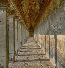 Corridor of historic building