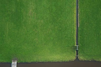 Full frame shot of green wall