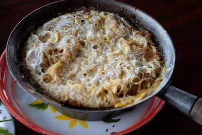 Close-up of food in utensil