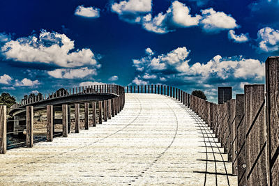 Street lights against sky