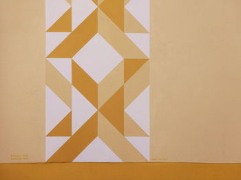 Close-up of yellow pattern
