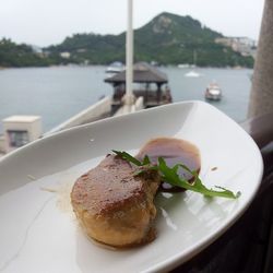 Close-up of served food