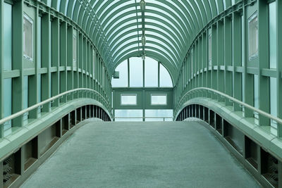 Empty corridor of building