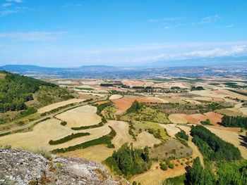 Aerial view of landscape against sky