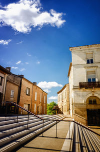 Low angle view of buildings against sky