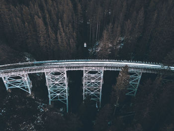 High angle view of bridge