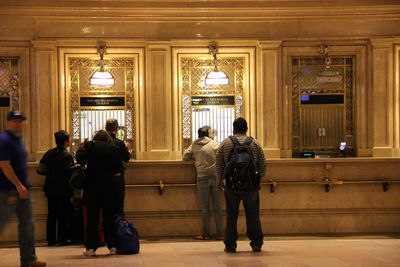 People standing in museum