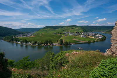 View of beilstein from the tower of the castle metternich