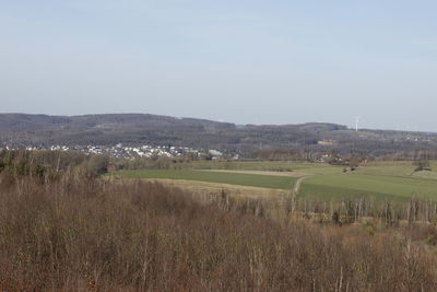 Scenic view of landscape against sky