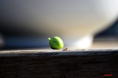 Close-up of apple on table